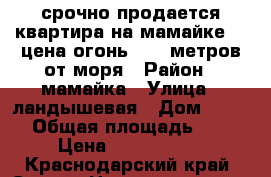 срочно продается квартира на мамайке!!! цена огонь. 200 метров от моря › Район ­ мамайка › Улица ­ ландышевая › Дом ­ 21/5 › Общая площадь ­ 34 › Цена ­ 3 550 000 - Краснодарский край, Сочи г. Недвижимость » Квартиры продажа   